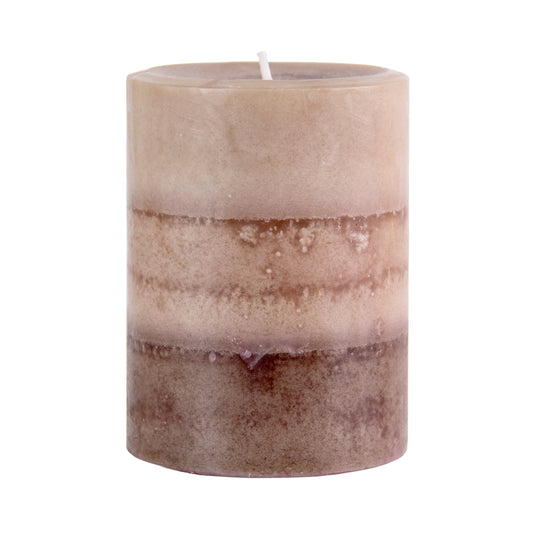 Pier 1 Cuban Vanilla 3x4 Layered Pillar Candle