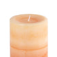 Pier 1 Ginger Peach 3x6 Layered Pillar Candle